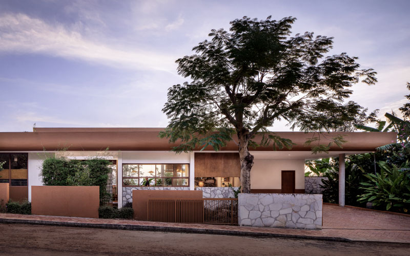 homestay&rsquo;s raised platforms and elevated pools trace cambodia&rsquo;s mountainscape