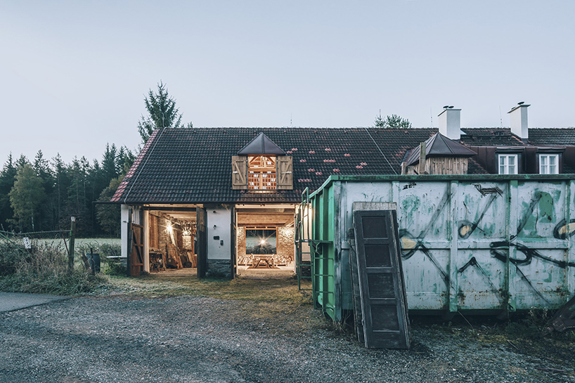 byró restores historic authenticity and infuses light into old barn in czech republic