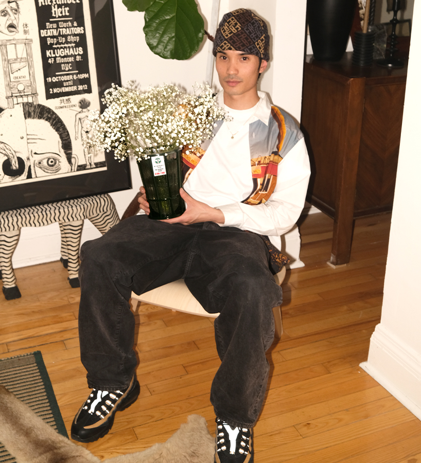 chris luu's 'trashcan vase' brings new york's iconic street bins into the home 