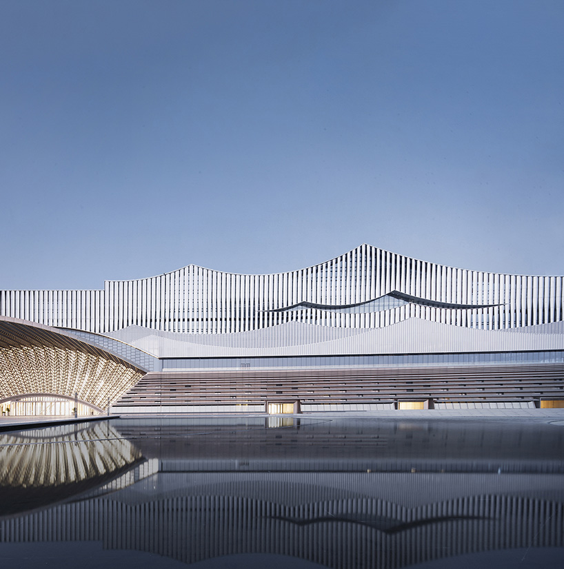 Changsha Conference Center's Facade By Scad Employs Perforated Metal Panels