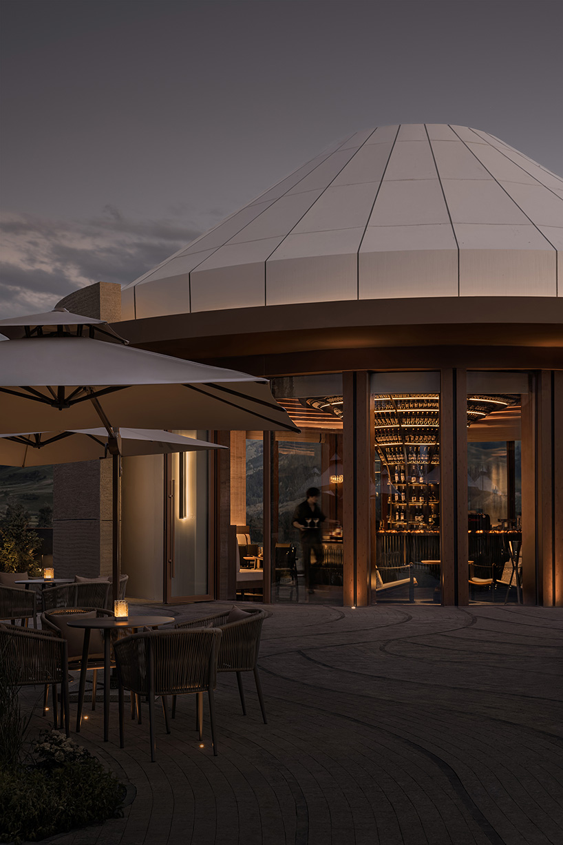 hotel by ccd reinterprets nomadic cultural patterns through dispersed brick volumes in china