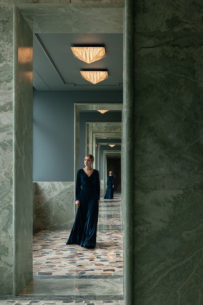 green marble clads gallery showroom&rsquo;s immersive interiors in shenzhen