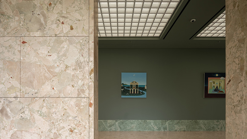 green marble clads gallery showroom&rsquo;s immersive interiors in shenzhen