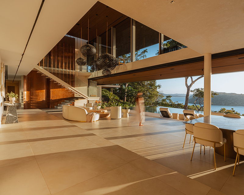 cantilevered planes of QBO3 arquitectos' casa yume frame tropical views in costa rica