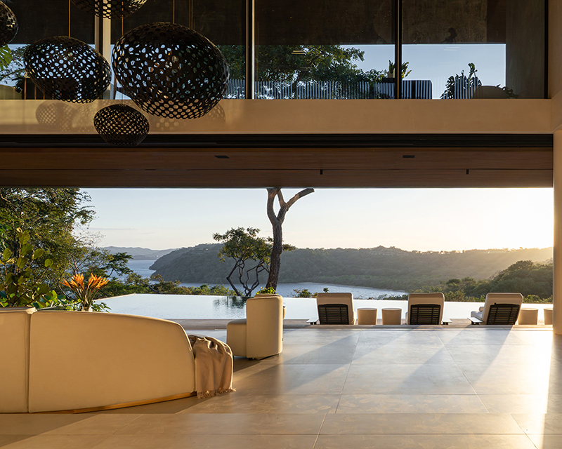 cantilevered planes of QBO3 arquitectos' casa yume frame tropical views in costa rica