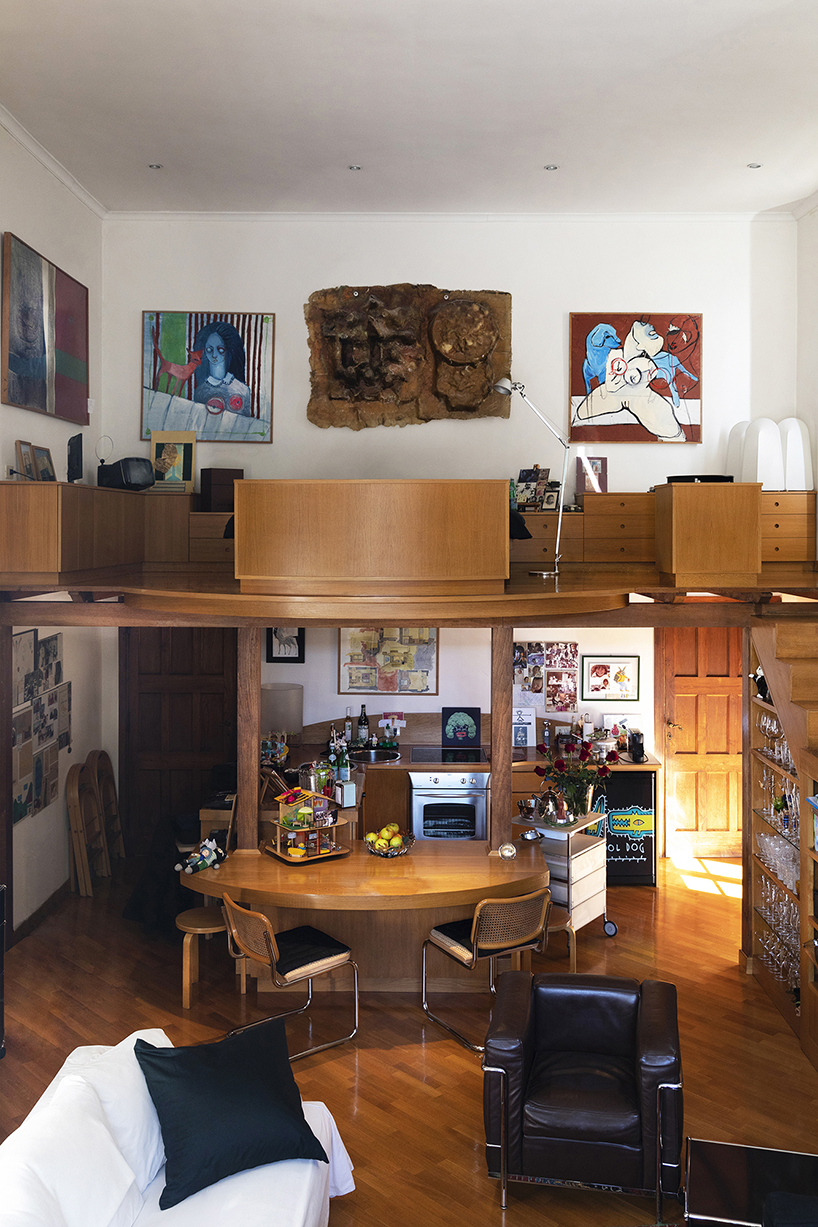 contemporary art and furniture inject vitality to pablo picasso's old atelier in rome