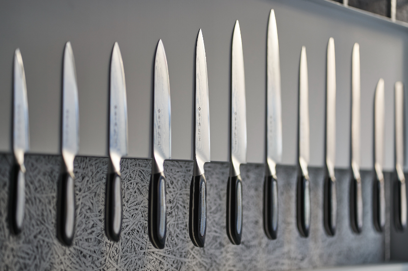 katata yoshihito's exhibition-like gallery showcases tojiro knives in tokyo