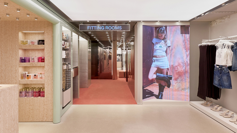 el departamento sculpts sensory-driven gen Z interiors for bershka ibiza flagship store