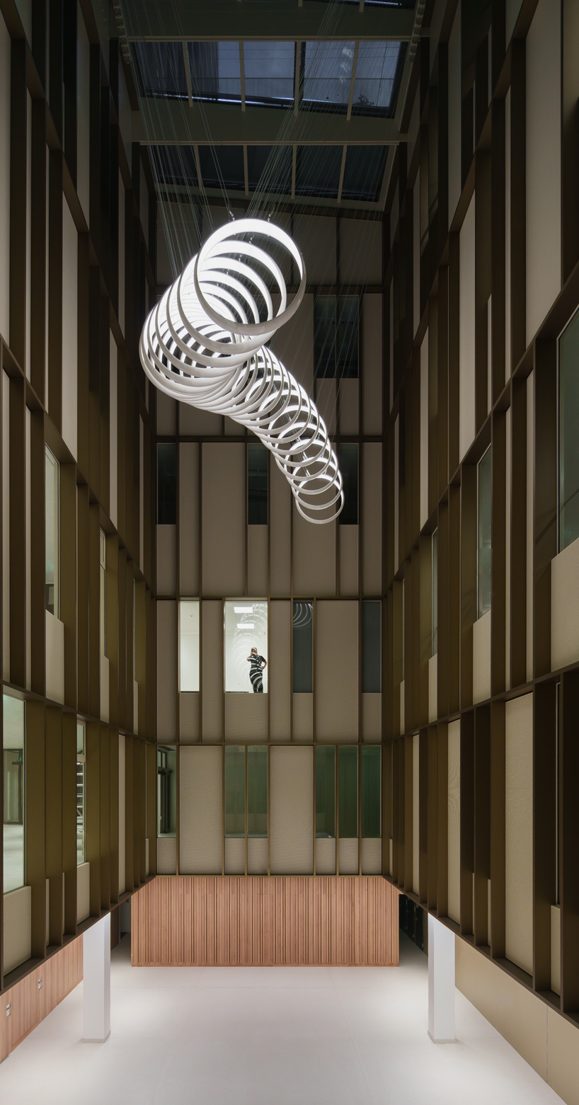 SpY suspends kinetic installation in bern hospital atrium for artistic healing