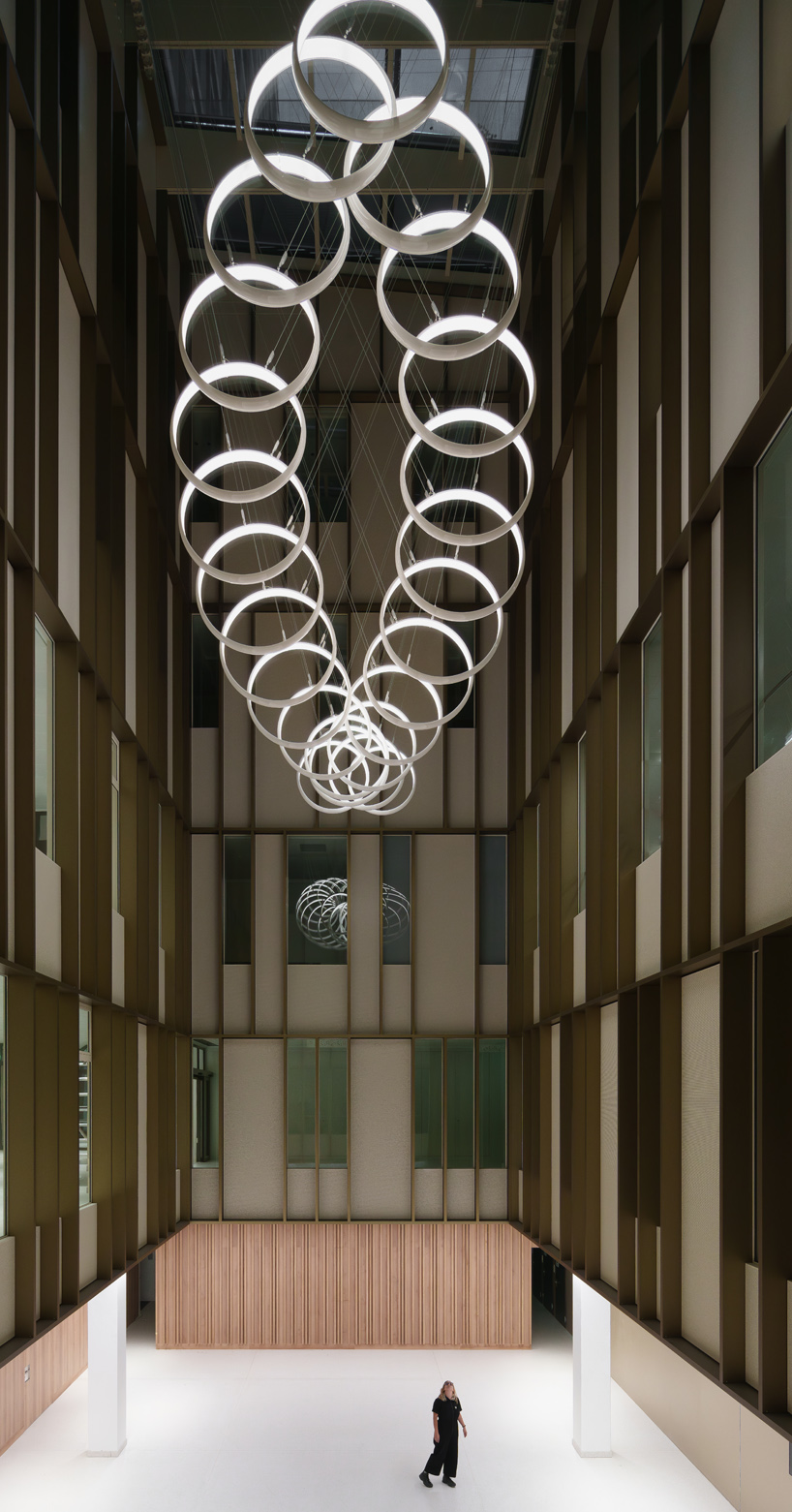 SpY suspends kinetic installation in bern hospital atrium for artistic healing
