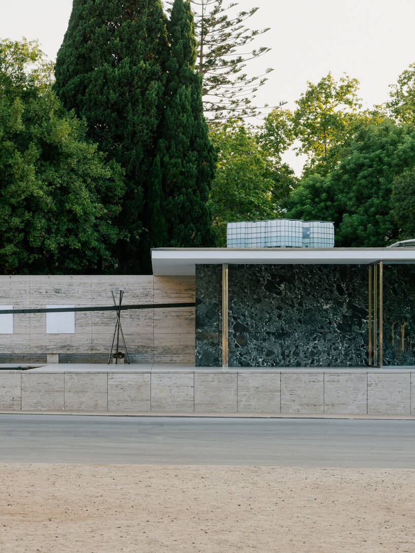 plou prou makes water evaporation visible at mies van der rohes barcelona pavilion 8