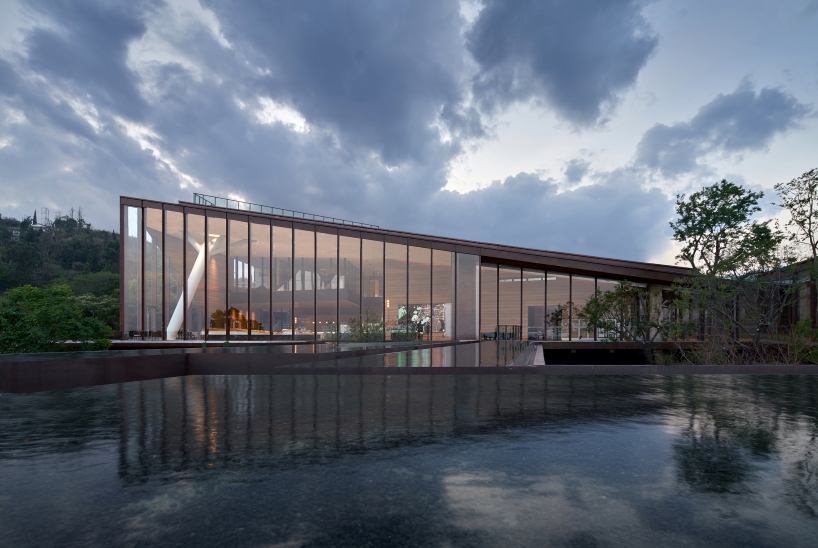 gad designs fragmented infinity volume for mountain & sea art museum in china