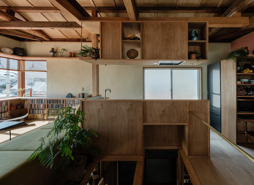 mixed-use wooden house showcases traditional japanese and global influences