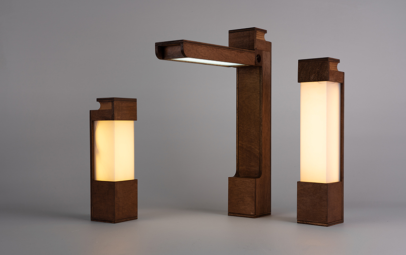 storable and portable 'SAI' lamp modules integrate into furniture for compact living