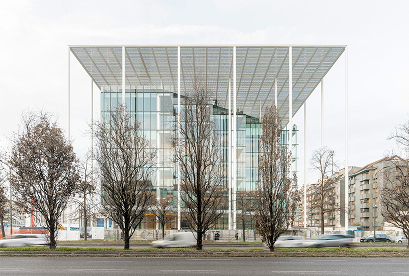 photovoltaic canopy tops glazed casa bff by OBR - open building research in milan