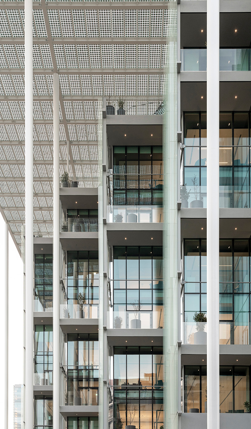 photovoltaic canopy tops glazed casa bff by OBR - open building research in milan