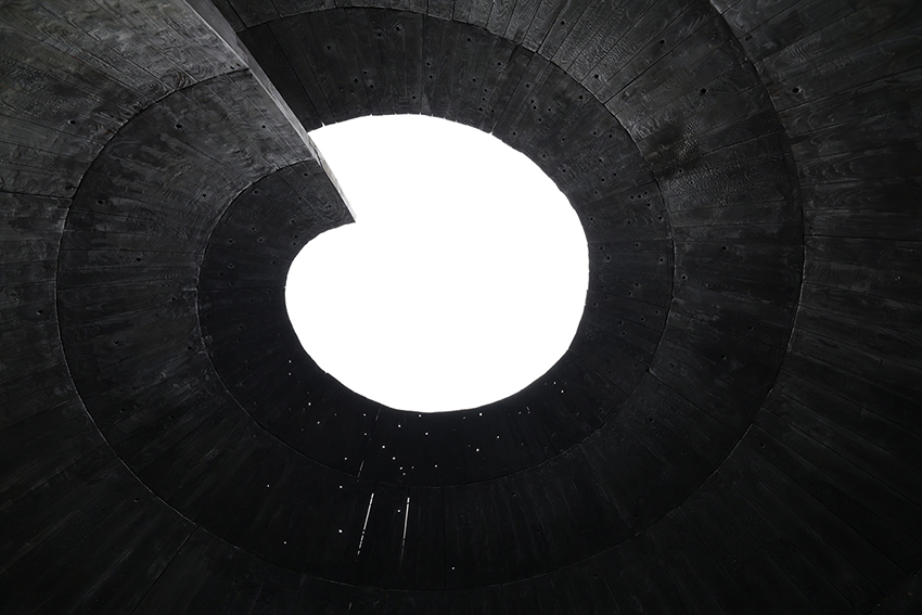 field of stars installation by tomorrow ponders environmental changes in japanese village