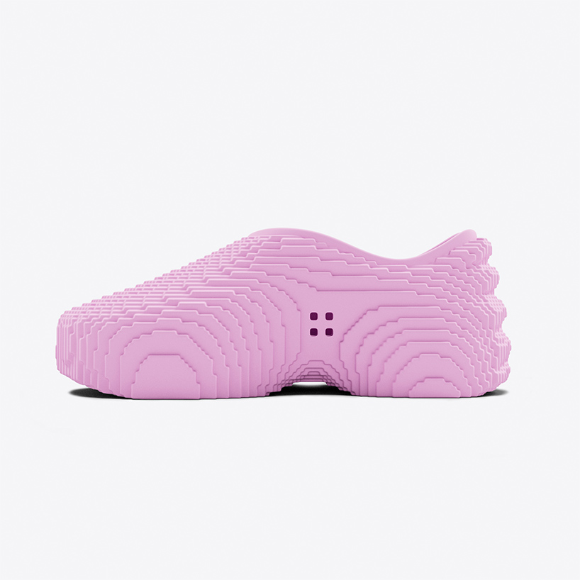 andrew kostman’s ultra-lightweight, pixelated sneakers capture the nostalgia of the 90s