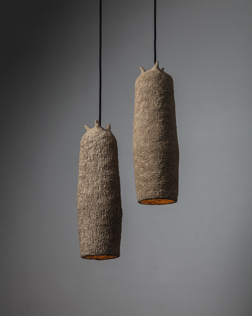 sustainable design and wabi sabi principles the debut collection of organic hanging lamps by zbozhzha 8
