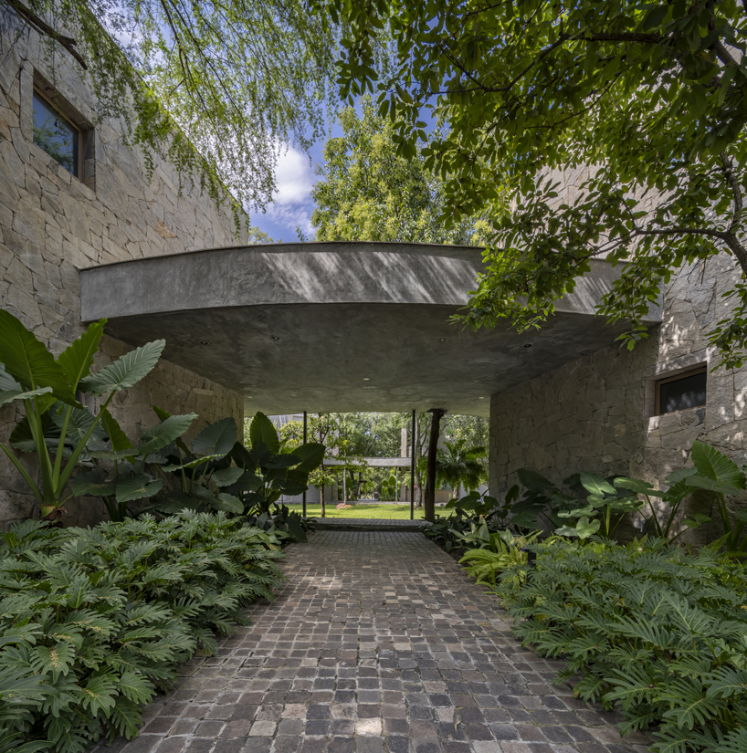 hacienda la boca's radial scheme lays out around courtyard in mexico