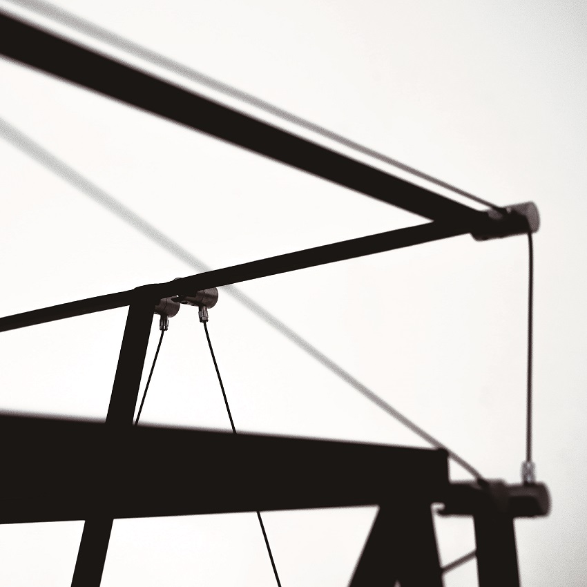 furniture series explores tension and balance through sleek austere aesthetics