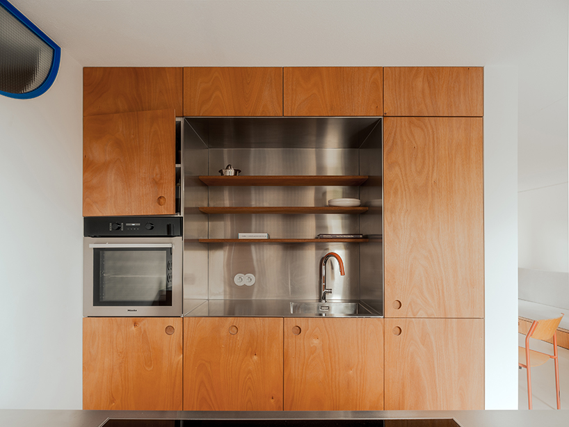 former sewage tank transforms into minimal geometric apartment in amsterdam - 10