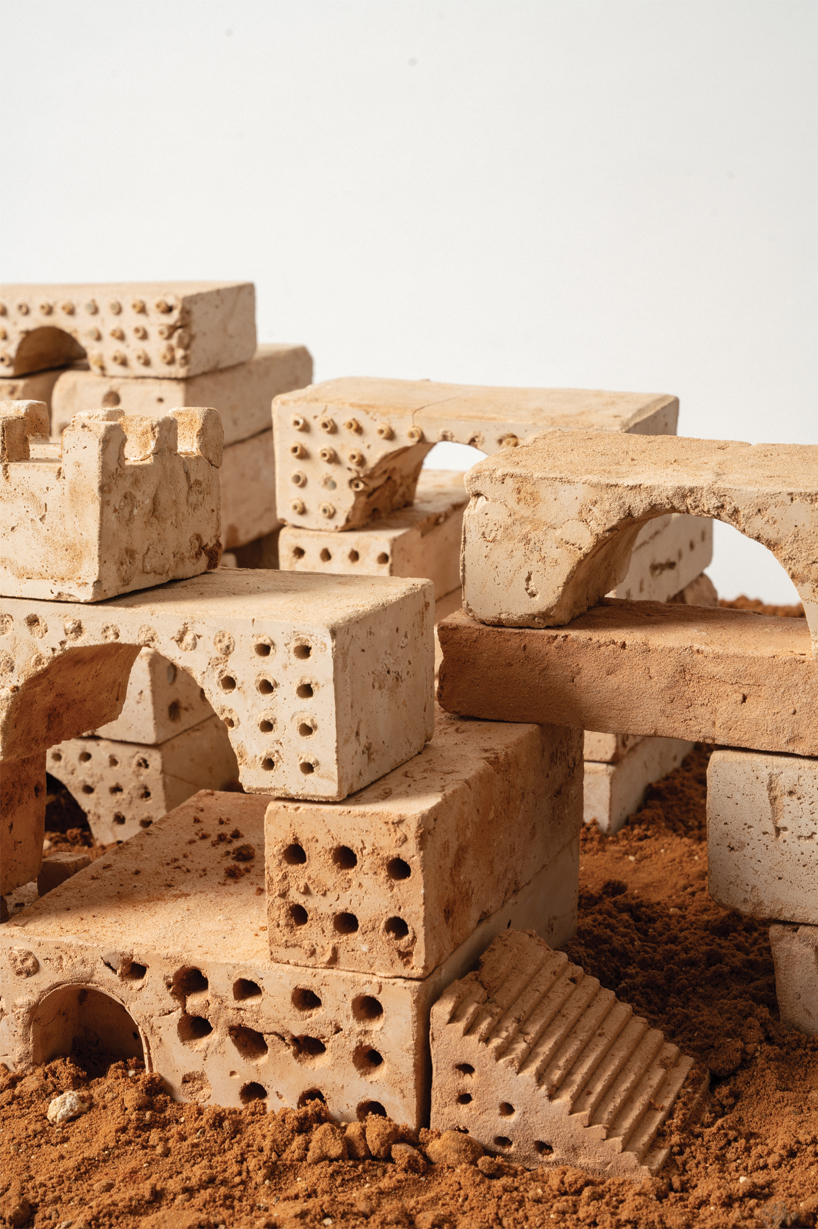 nestincity project builds modular nests for wild bees using cast soil