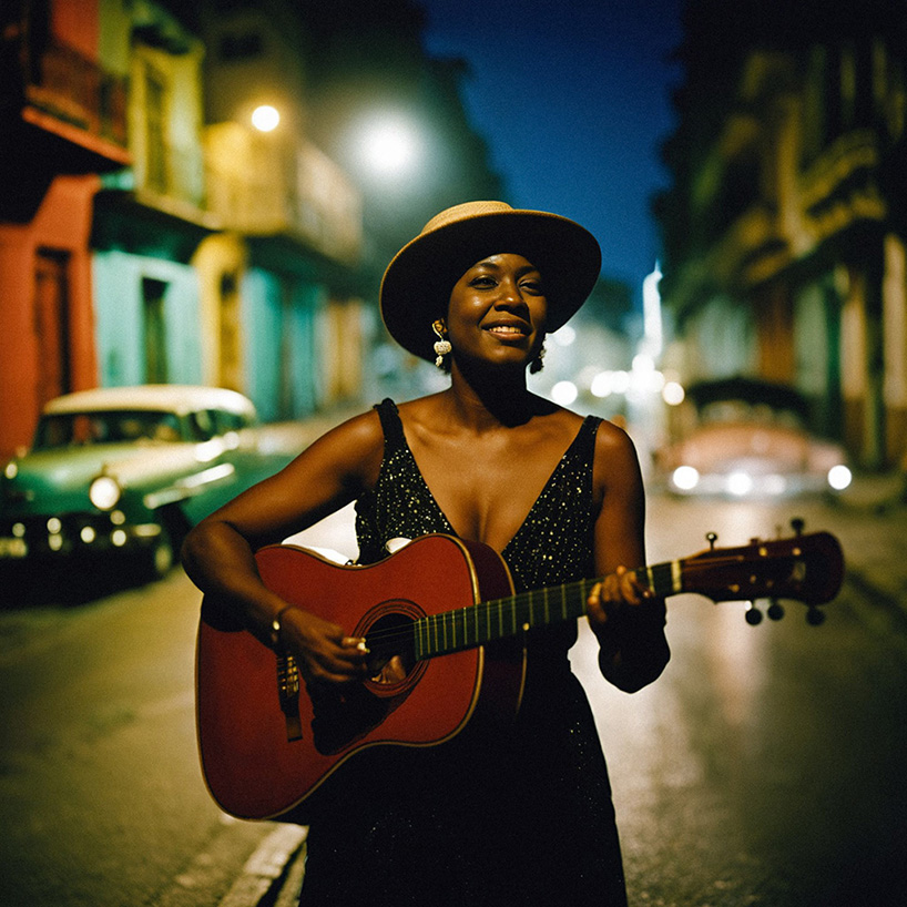 fidel suftibonas' AI-generated 'promptography' captures the vibrant street life of havana