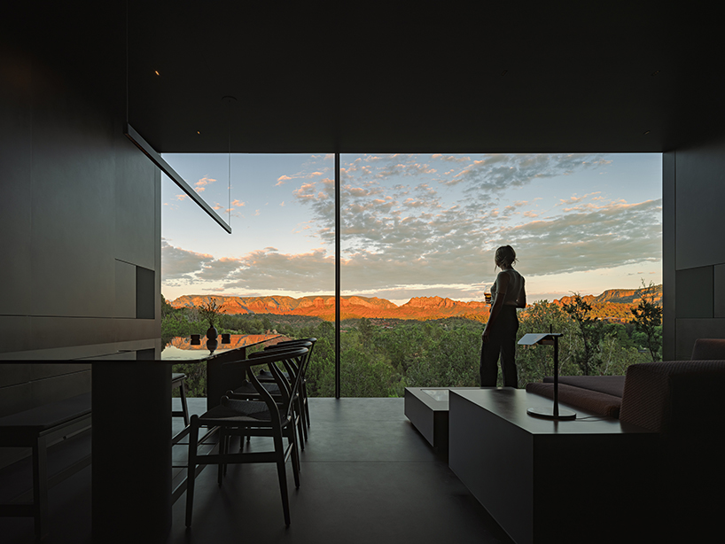 Wendell Burnett Architects' Telescope House is a steel structure that blends into the Arizona desert