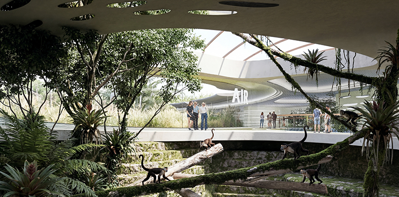 the four elements inform modulated zoological pavilion proposal in poland