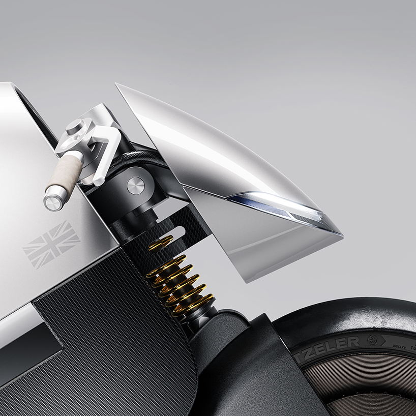 sleek simplicity meets vintage aesthetics in robert turner's electric motorcycle concept