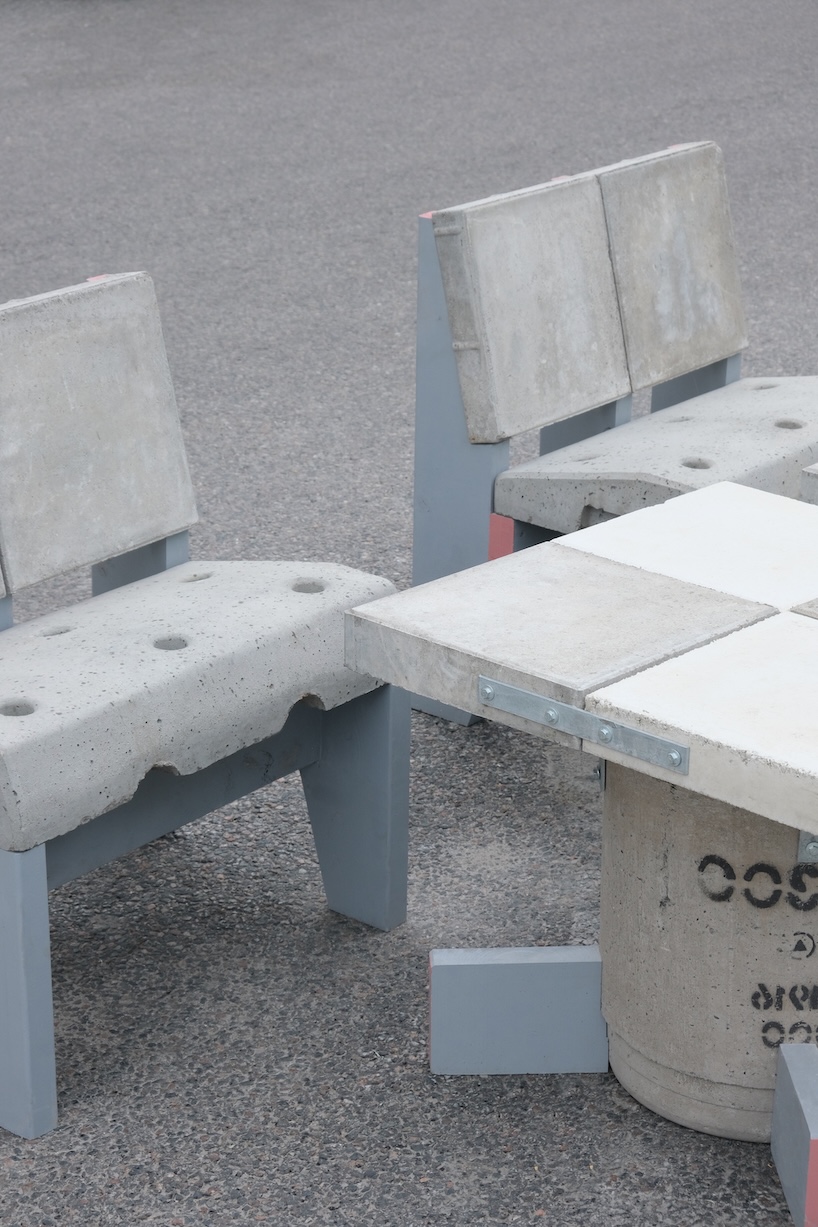 re:stockholm converts leftover construction waste into robust public furniture - 3