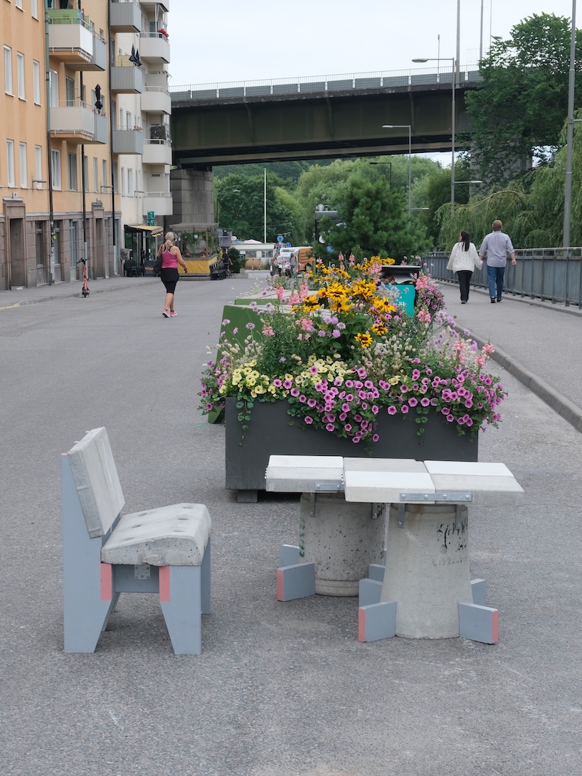 re:stockholm converts leftover construction waste into robust public furniture - 1