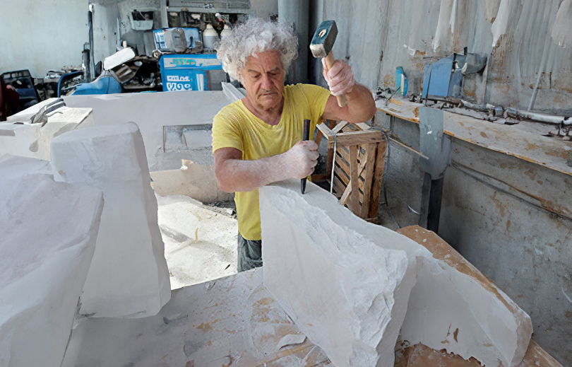 vincenzo lo sasso's marble sculptures & oil paintings rekindle fascination for the handcrafted