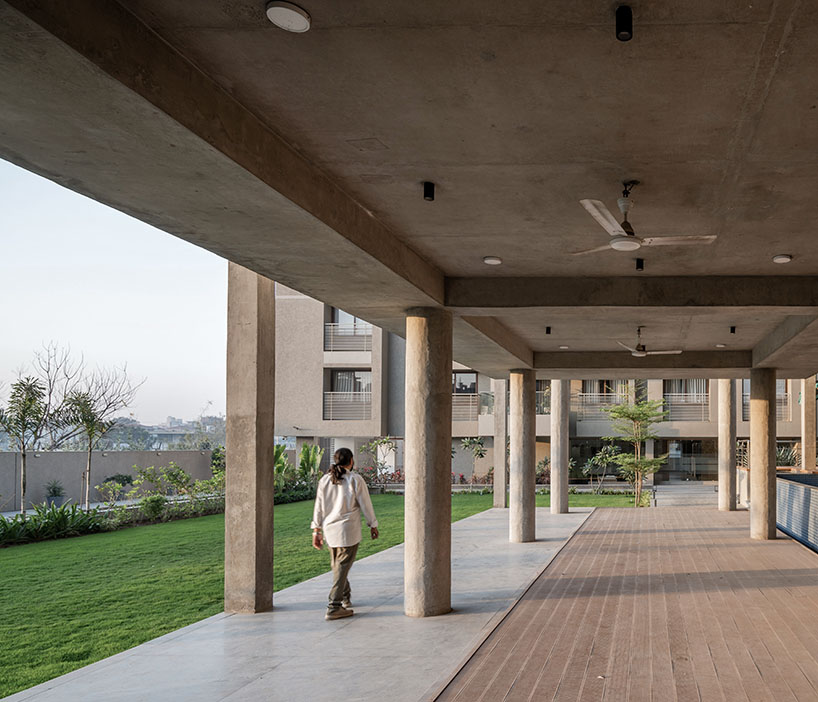 UA lab's concrete shell pavilion forms inclusive residential community space in india