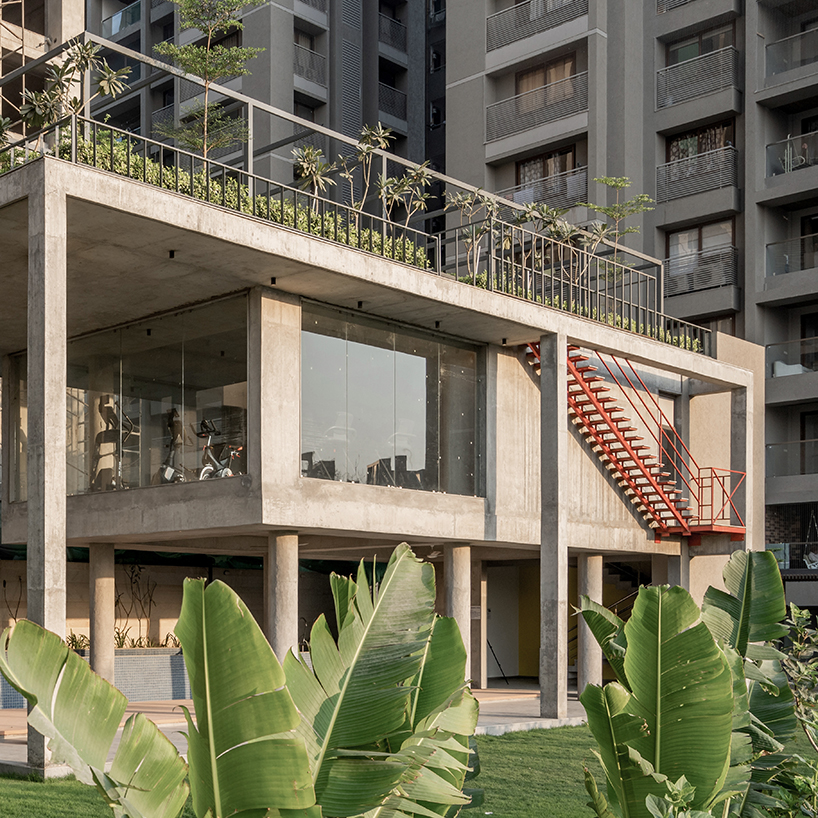 UA lab's concrete shell pavilion forms inclusive residential community space in india