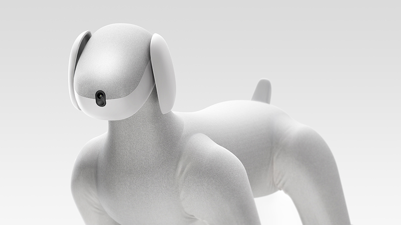 lassie robot dog pairs quadrupedal mobility with a soft removable knitted suit - 1