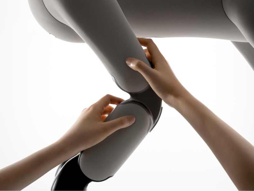 lassie robot dog pairs quadrupedal mobility with a soft removable knitted suit - 3