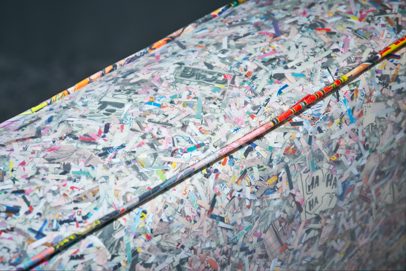 reflective aluminum evokes dynamic motion effects within manga studio in tokyo