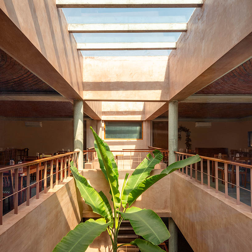 brick-moulded vaulted ceilings crown restaurant by sona reddy studio in india