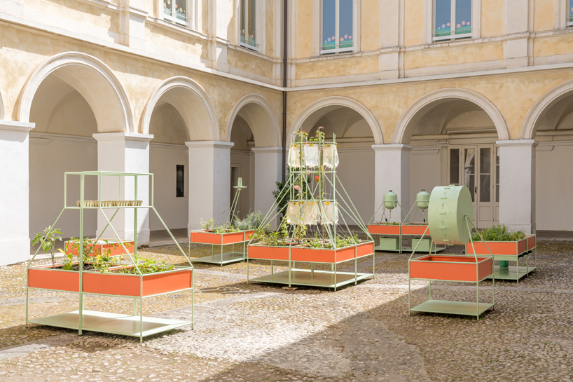 seven learning modules transform italian school courtyard into