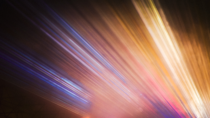 architecture social club sets volumes of light afloat, flickering in animated choreographies