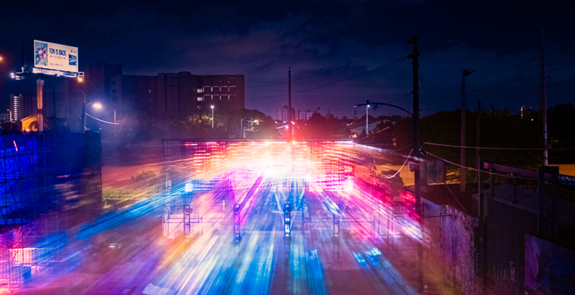 architecture social club creates floating volumes of animated light 3