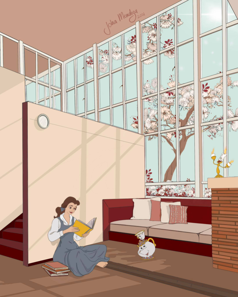 disney's animated characters reimagine iconic architectural landmarks