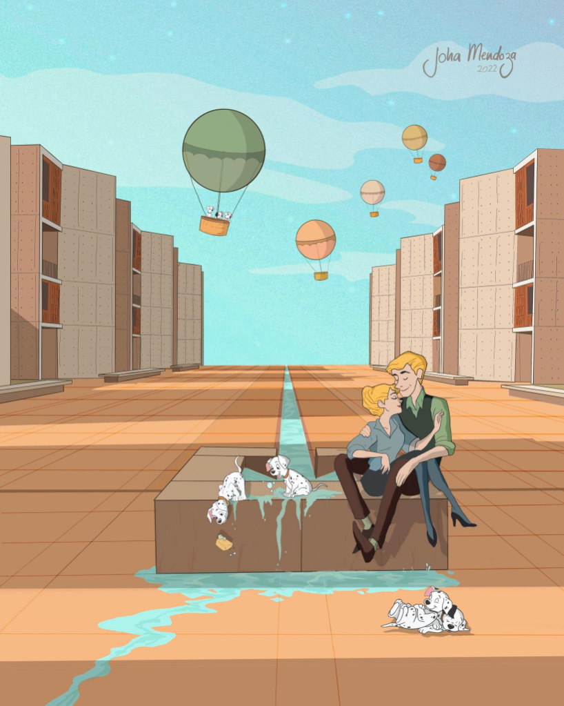 Los personajes animados de Disney reinventan monumentos arquitectónicos icónicos