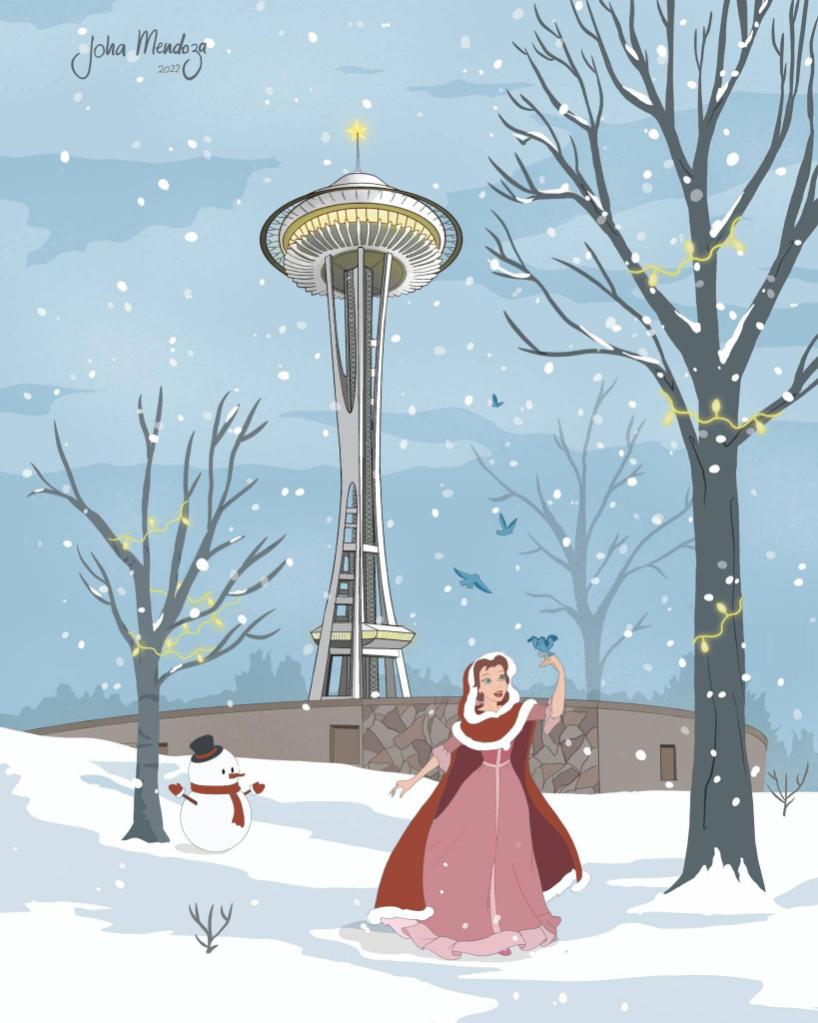 Los personajes animados de Disney reinventan monumentos arquitectónicos icónicos