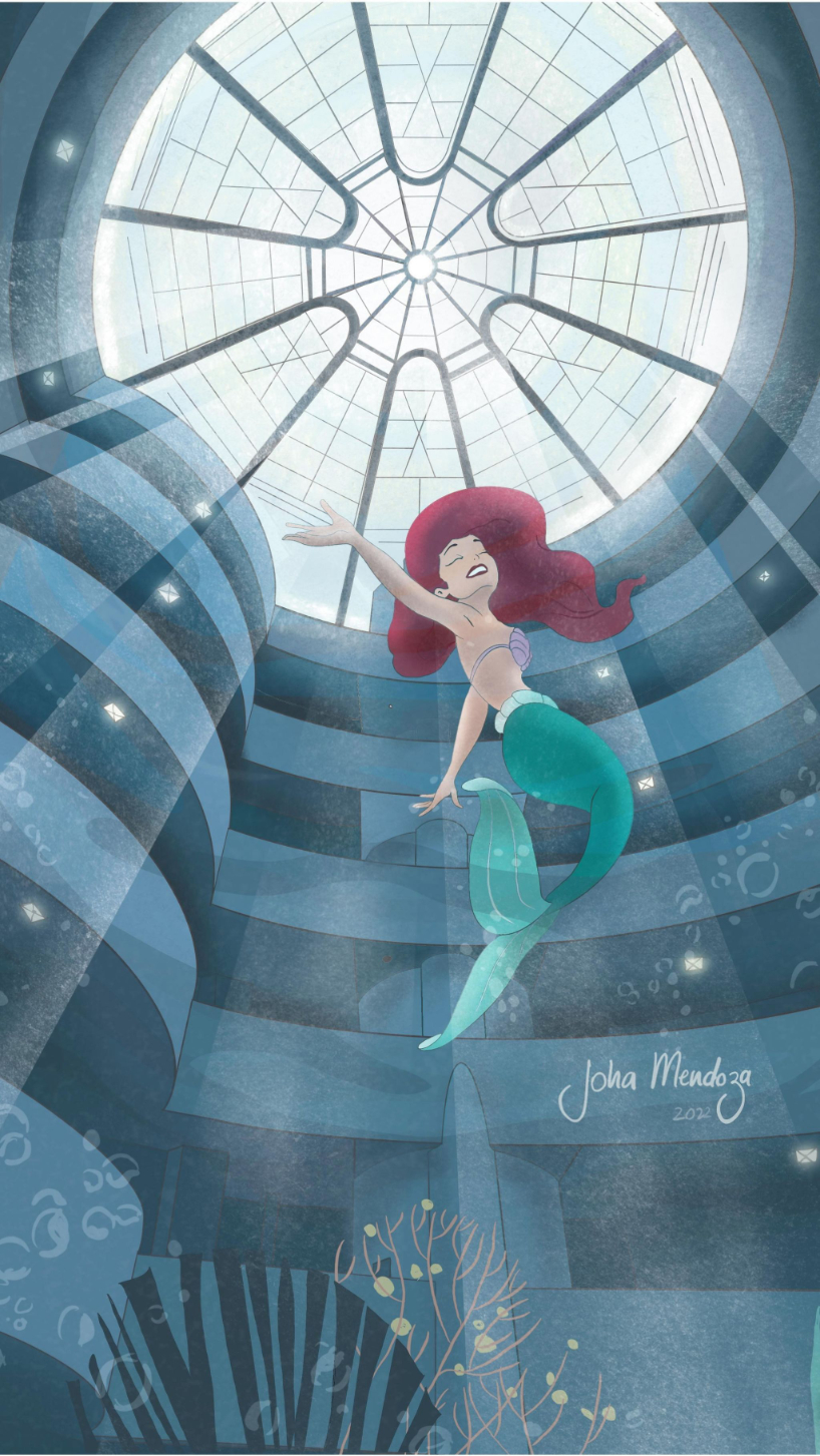 Los personajes animados de Disney reinventan monumentos arquitectónicos icónicos