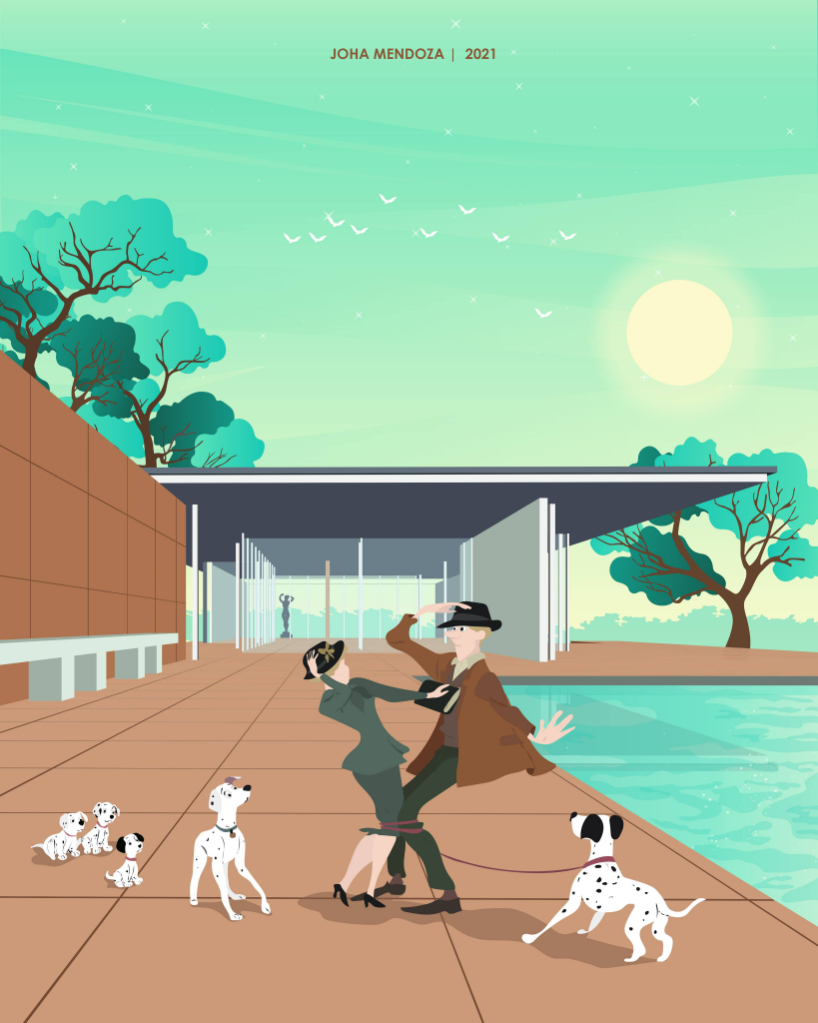 disney's animated characters reimagine iconic architectural landmarks