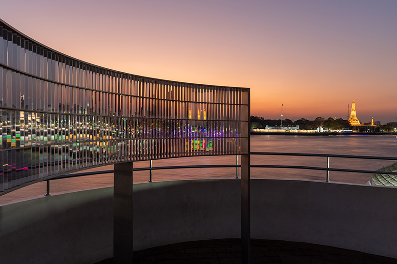 takanao todo's glass prism pavilion refracts new perspectives across bangkok riverfront