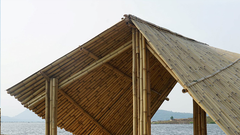holcim foundation and rumama re-adapt bamboo buoyant architecture in indonesia